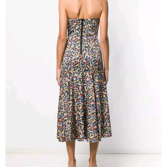 NEW VERONICA BEARD Black Floral Print ANNIKA Dress- Size 6 - Picture 2 of 8